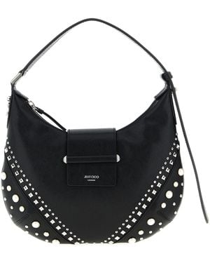 Jimmy Choo 'Bar Hobo' Shoulder Bag - Black
