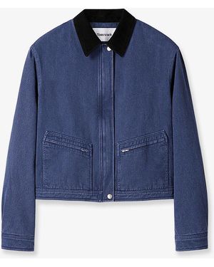 Tonywack Crop Fit Denim Jacket - Blue