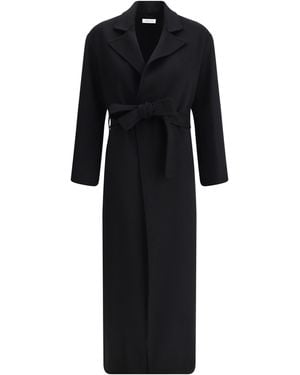 Aftercoat Long Robe Coat - Black