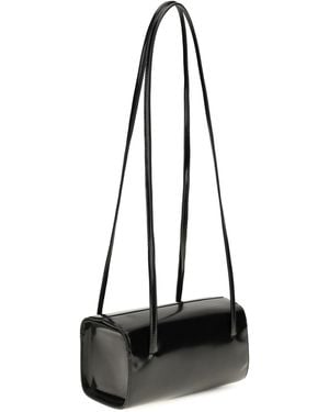 Faune Shoulder Bag Mie Brushed Leather Calf - Black