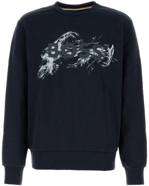 BOSS Cotton Sweatshirt - Blue