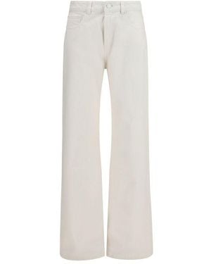 Ami Paris Cotton Straight-Leg Jeans Clothing - White