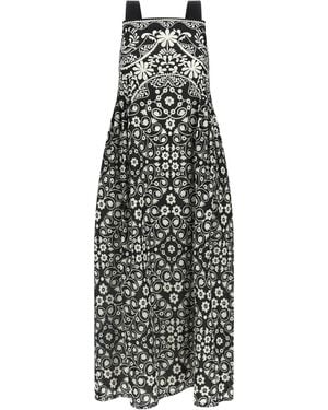Max Mara Cotton Long Dress - White