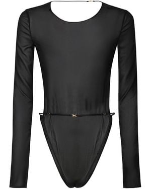 Saint Laurent Bare Back Bodysuit - Black