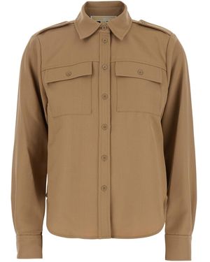 MICHAEL Michael Kors Shirt With Patch Pockets - Brown