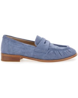 Strategia Loafers With Rounded Toe - Blue