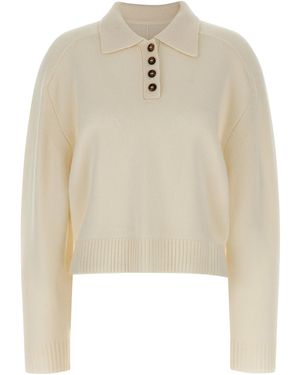 Loulou de Saison Homere Jumper Cashmere Jumper, Cardigans - Natural