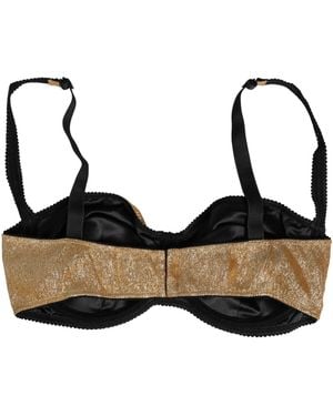 Dolce & Gabbana Semi-Pad Underwire Balconette Bra Underwear Clothing - Black