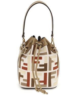 Fendi Mon Tresor Bucket Bag - White