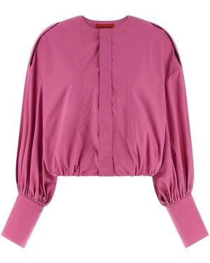 Thelatest Diana Blouse Cotton Shirt - Pink