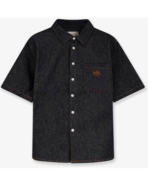 Walk In Paris Raw Denim Shirt - Black