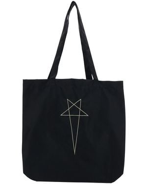 Rick Owens Fabric Tote Bag - Black