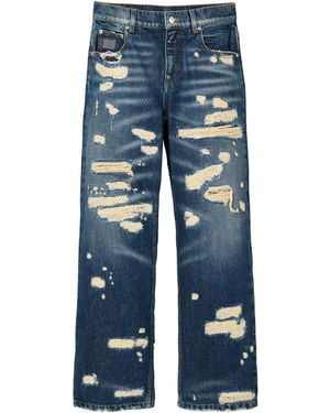 Marc Jacobs 'The Rip And Repair Straight Jean' Jeans - Blue
