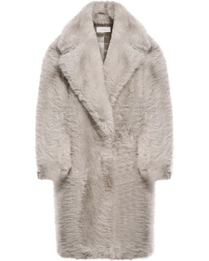 Sportmax Faux Fur Coat - Grey