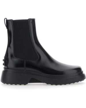 Tod's Ankle Boots Leather Blend Sheep - Black