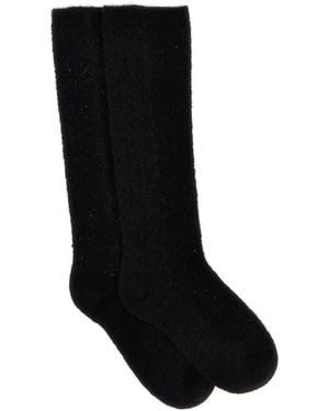 Valentino Garavani Mohair Socks - Black
