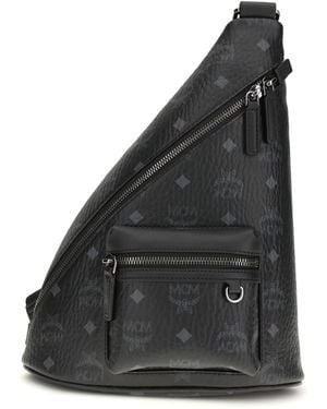 MCM Aren Sling Backpack - Black