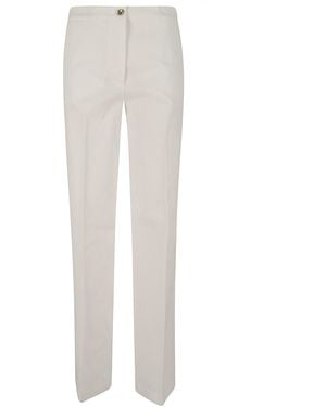 Pinko Jacopone Pantalone Lino Linen/Flax - White