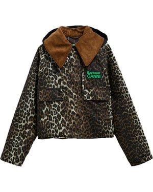 BARBOUR X GANNI Coats Waxed Cotton - Black