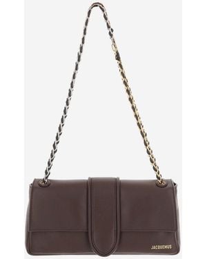 Jacquemus Shoulder Bag Chaine Leather Lambskin - Brown