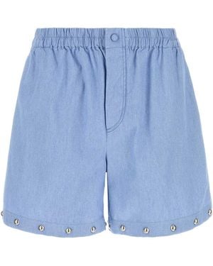 Valentino Garavani Light- Denim Bermuda Shorts - Blue