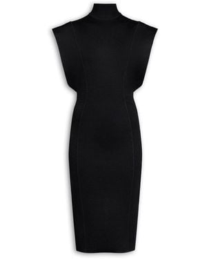 Maison AlaïA Long Dress Compact Knit - Black