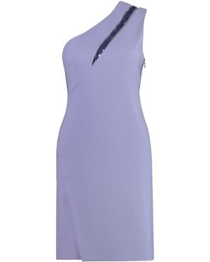 Genny One Shoulder Dress - Purple