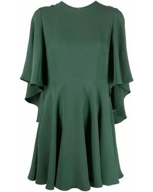 Valentino Flared Mini Dress - Green
