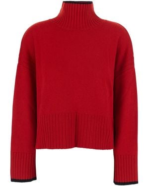 Pinko Jumper Wool And Cashmere Tops - Red