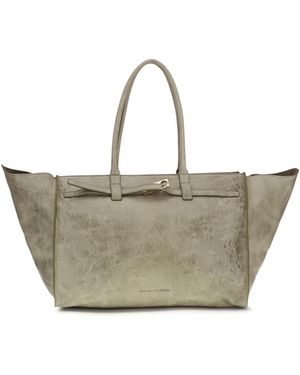 Benedetta Bruzziches Mame Weekend Bag Calf Suede Shoulder - Natural