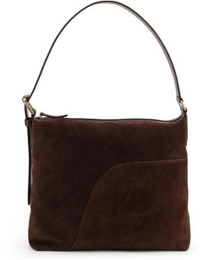 Atp Atelier Bassano Suede Shoulder Bag - Brown