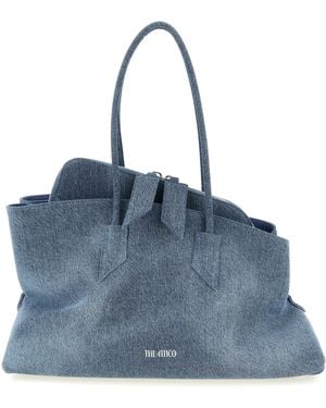 The Attico Cotton Shoulder Bag - Blue
