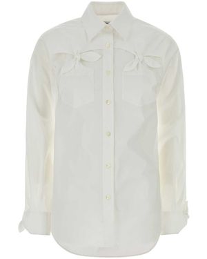 Moschino Stretch Poplin Shirt - White