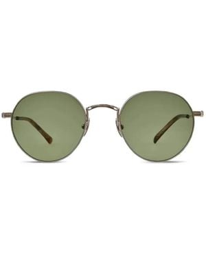 Mr. Leight Hachis12Kgmmrryesfdmdgrn Semi Flat Diamond Lunettes-De-Soleil - Green