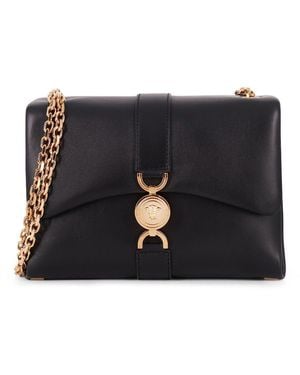 Versace Chain-Strap Shoulder Bag - Black