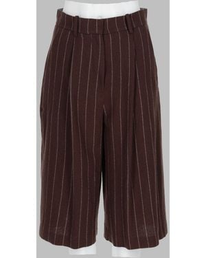 Alysi Wool Shorts Virgin - Brown