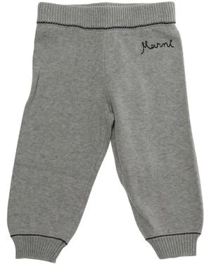 Marni Baby Cotton Pants Pants - Gray