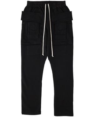 Rick Owens Cargo Trousers Creatch Cotton - Black