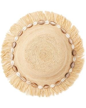 Alanui Chasing The Shadows Rafia Hat - Natural