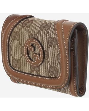 Gucci Blondie Card Holder, Polyester Wallets & Purses - Brown