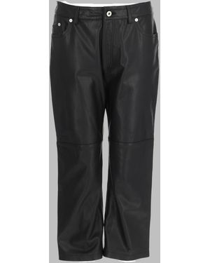 McQ Trousers Faux Leather Polyester - Black