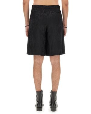 McQueen Bermuda Shorts Viscose - Black