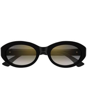 Cartier Cartier Eyewear Ct0588S Oval Frame Sunglasses - Black