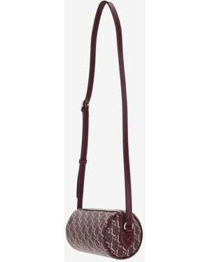Gucci Mini Shoulder Bag With Gg Shadow Polyurethane - Purple