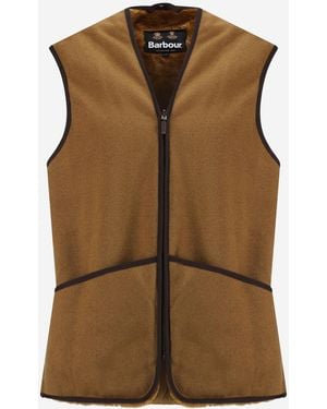 Barbour Vest Acrylic Fleece Waistcoats & Gilets - Brown