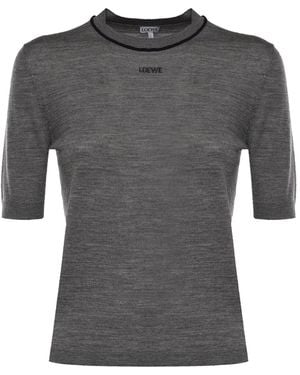 Loewe Sweaters Wool - Gray