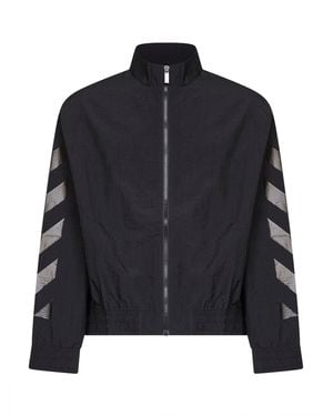 Off-White c/o Virgil Abloh Nylon Glossy Arrow Tracktop - Black
