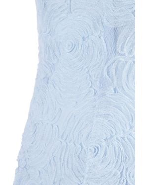 ROTATE BIRGER CHRISTENSEN Mesh Tube Dress Plein Air (Tight Fit) - Blue
