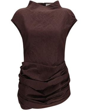 Magda Butrym Cotton Casual Dress - Brown