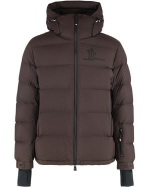 Moncler Ski Jacket Isorno Polyester Padded & Down - Brown